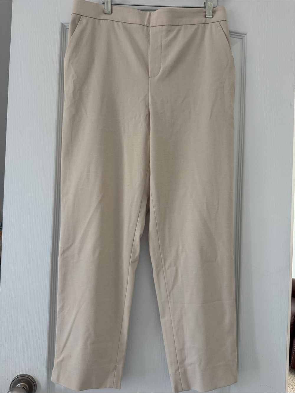 Banana Republic Women's Khaki Hayden Tapered Pants in Light Beige